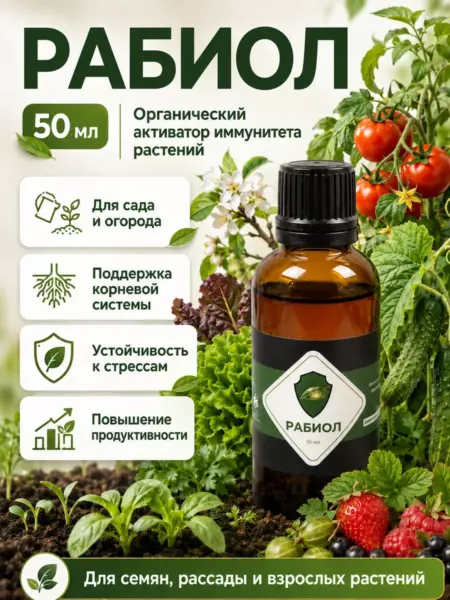 Рабиол, иммуноактиватор растений, универсальное удобрение