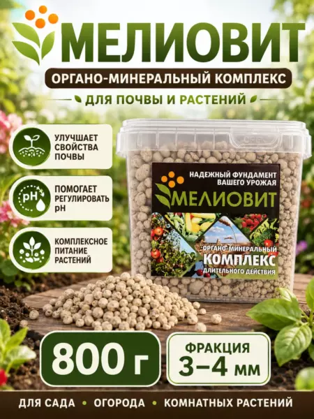 Мелиовит. Органо-минеральный комплекс. Фракция 3-4 мм